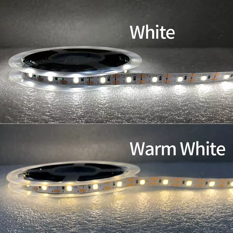 White Led Strip Lights Usb for Tv Smart Led Tape Light 5V Flexible Led Lighting Strips Adhesive Led Lights Strip 60Led