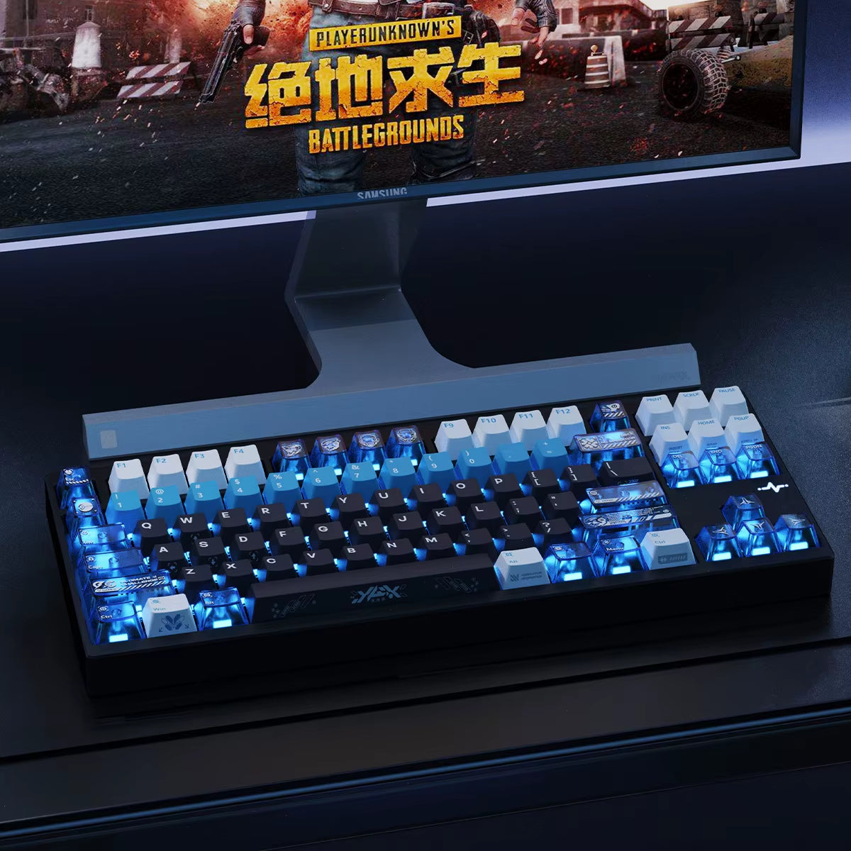 Mechanical Original Side Engraving PBT Five-Sided Thermal Sublimation Transparent Mechanical Keyboard Keycaps