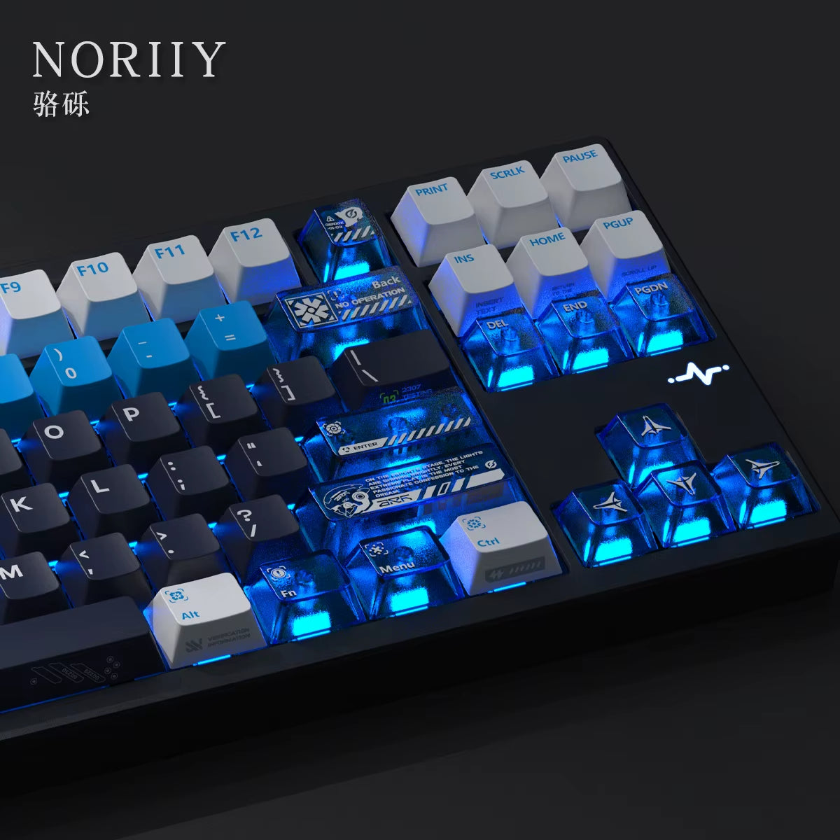 Mechanical Original Side Engraving PBT Five-Sided Thermal Sublimation Transparent Mechanical Keyboard Keycaps