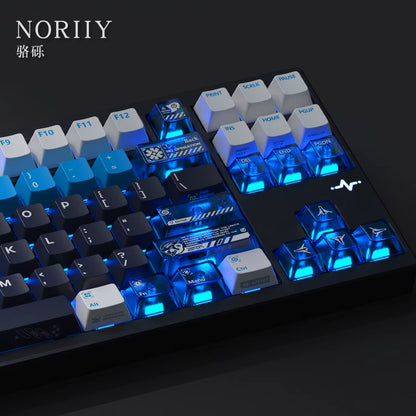 Mechanical Original Side Engraving PBT Five-Sided Thermal Sublimation Transparent Mechanical Keyboard Keycaps
